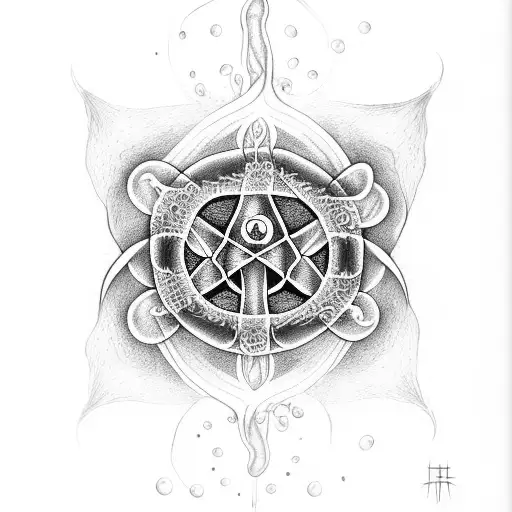 Jellyfish With The Triquetra Symbol