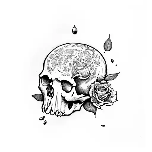 Skull And Roses