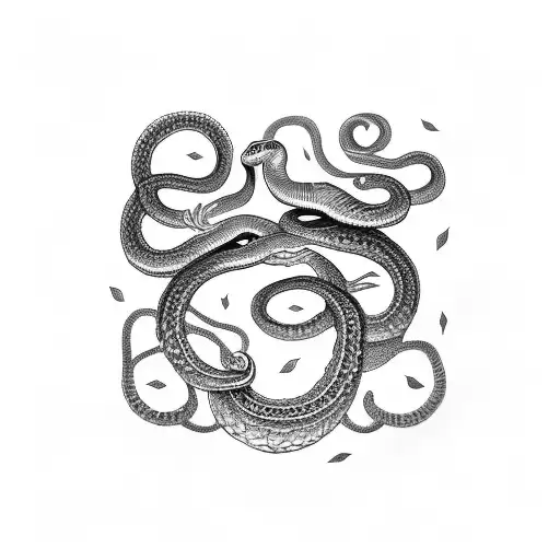 A Snake That Turns Into A Chain