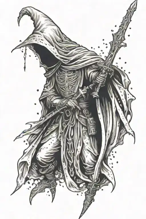 Nazgul Holding A Sword