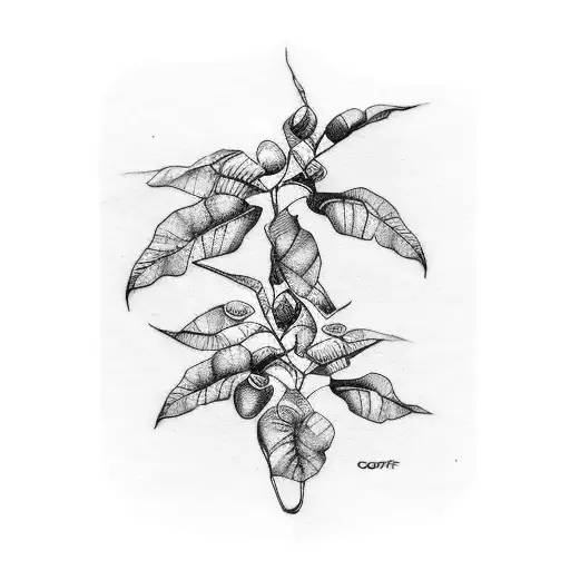 A Car Driving Through A Scenic Landscape Of Coffee Plants