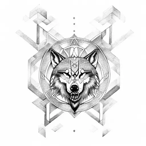 Odin Vegvisir Valknut Wolf Woods