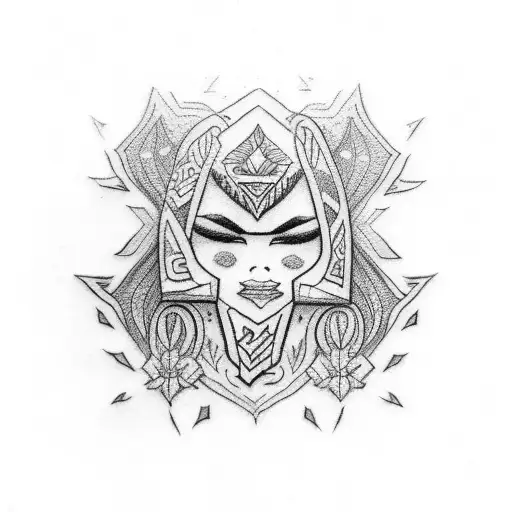 Polynesian Thigh Tattoo Medium For Women