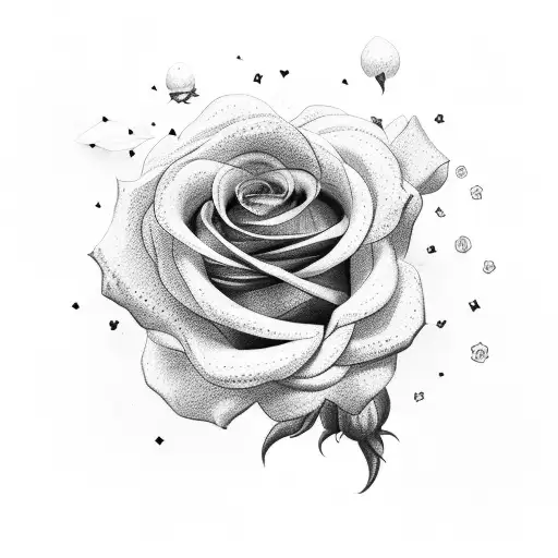 Rose Intertwined With Smoke