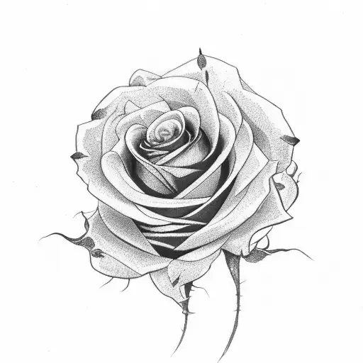 Red Rose And Black Rose