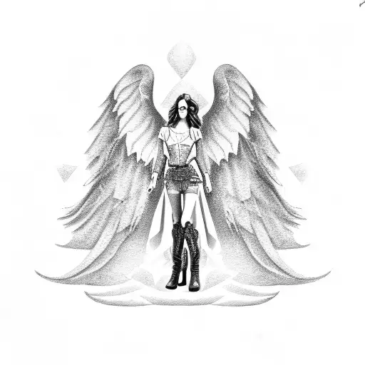 Angel With Cowboy Boots