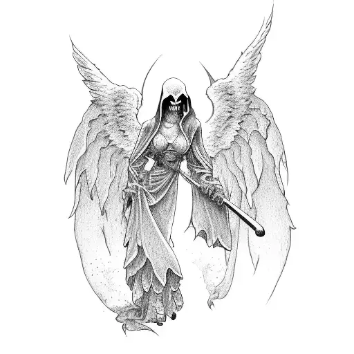 Angel And Grimm Reaper