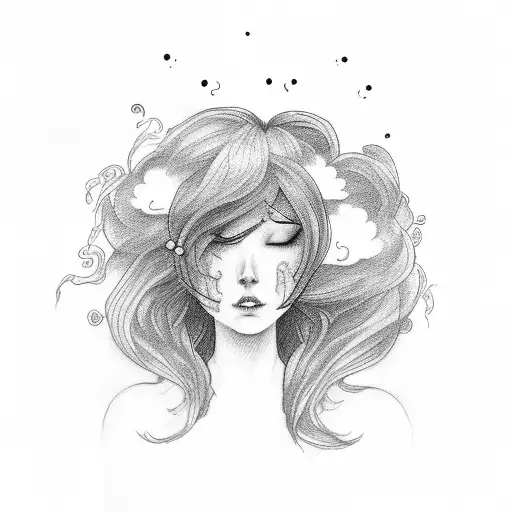 Woman With Cloud Hair