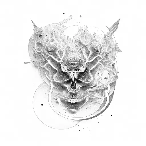 Trippy Dark Art Existentialism