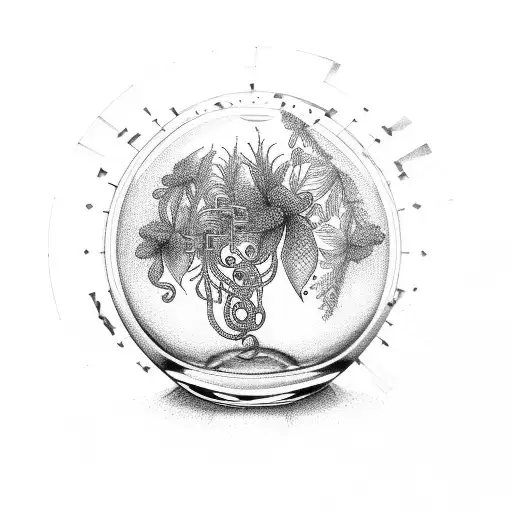 Musical Plants Growing From A Crystal Ball