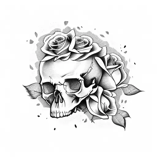 Skull And Roses