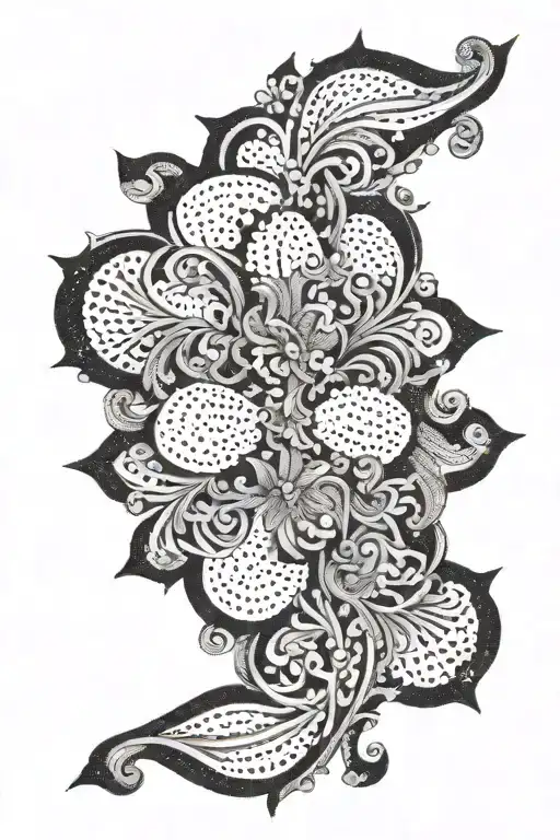 A Dotwork Pattern Inspired By The Intricate Designs Found In Ancient Religious Manuscripts