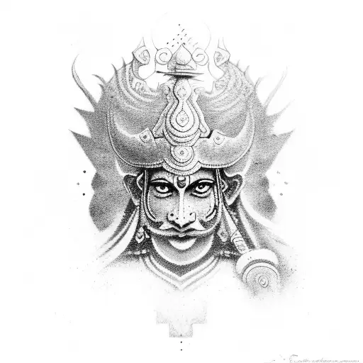 Representing Warrior Mentality And Succcess From Hindu Mythology