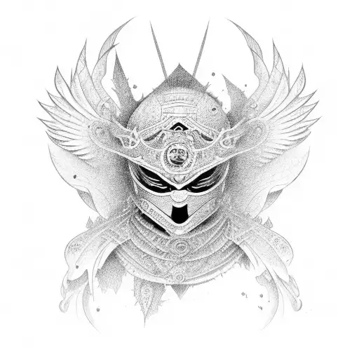 Ninja Divino Con Alas De Angel