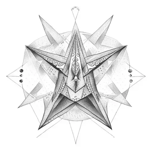 Worm And Star In Triangle