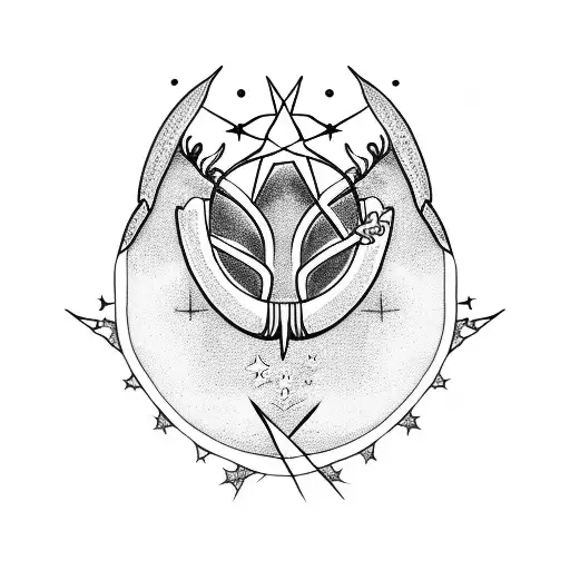 Worm With Star In A Rectangle