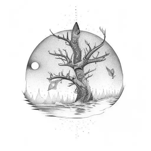 Tree Trout Stream Camping Kingfisher