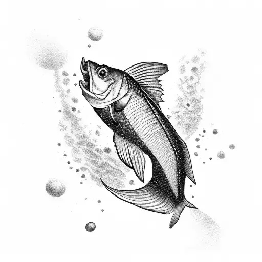 Minimal Fish Tattoo Without Fill