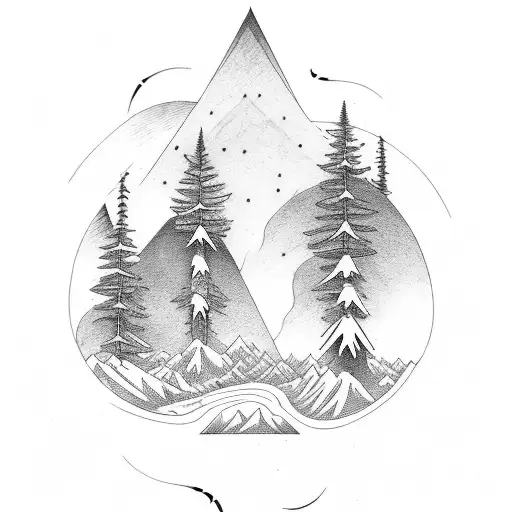 A Hiking Trail Winding Through A Forest With Norse Runes Hidden In The Trees