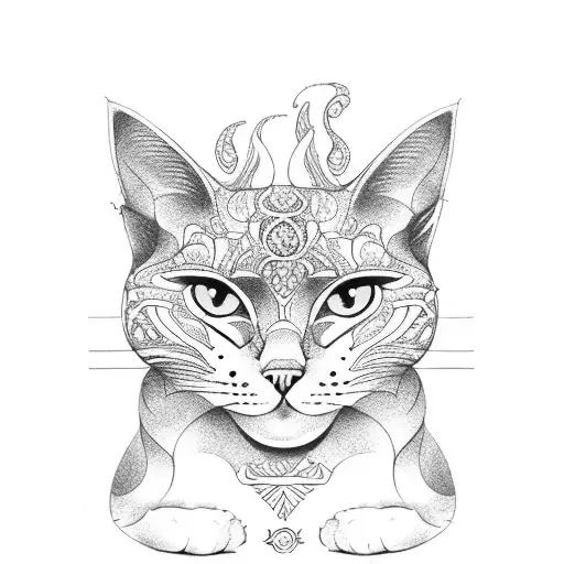 An Open Book With Intricate Coffee Bean Patterns And A Cat Perched On Top