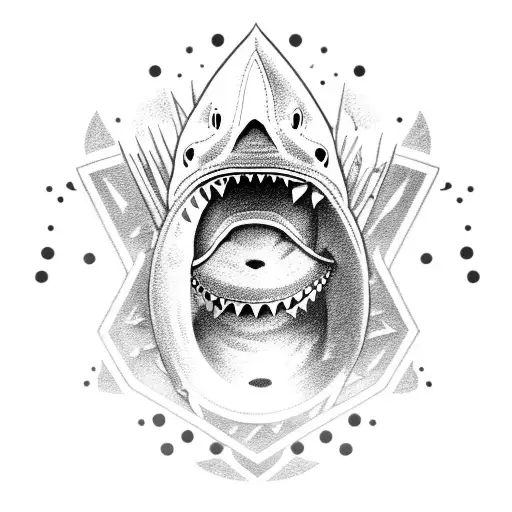 Shark With S Crown With Baseball Ball