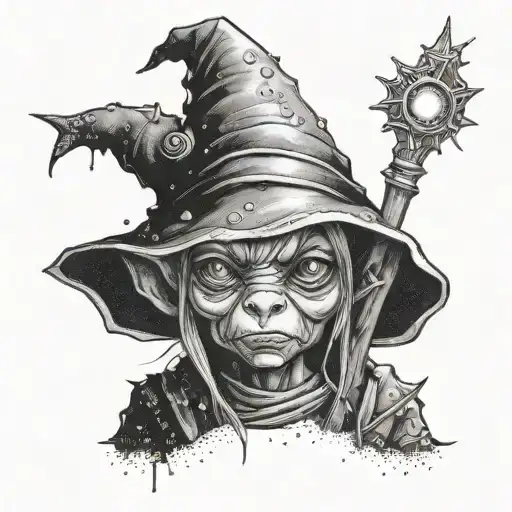 Female Goblin Wizard Cute