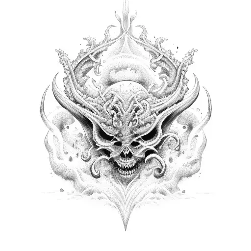 Demon And Ocean Waves