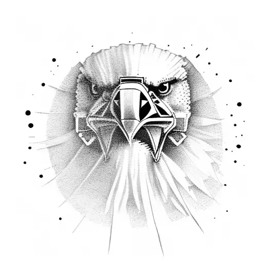 Steller's Sea Eagle With A Samurai Oni Masked