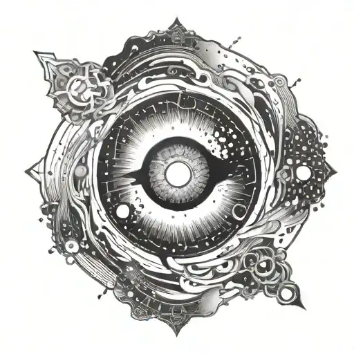 A Cosmic Representation Of Your Inner Self Emerging From A Black Hole