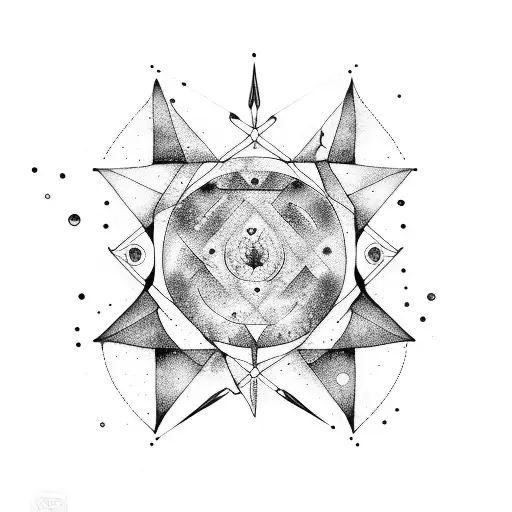 Virgo Constellation With Water Colour Background