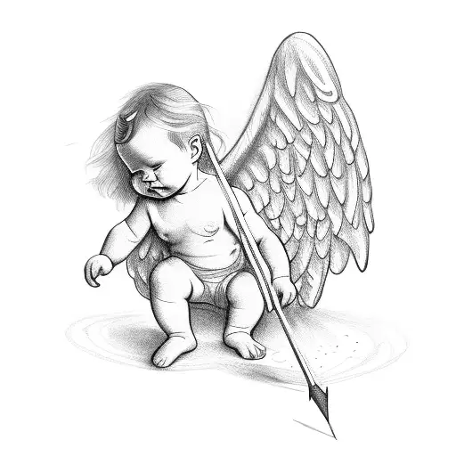 A Baby Angel With Arrow