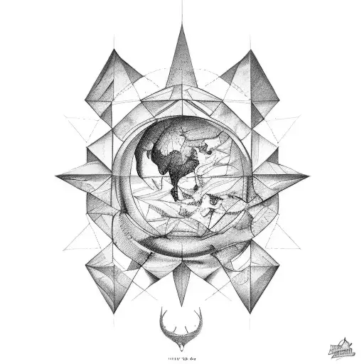 Atlas Mythologie Avec Eclair En Arriere Plan