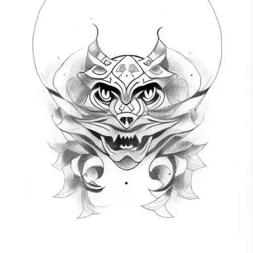 Give Me A Photo Of An Mma Octigon Tattoo Easy For Beginners To Do Like My Self All Line Work