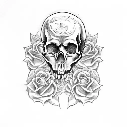 Skull And Roses