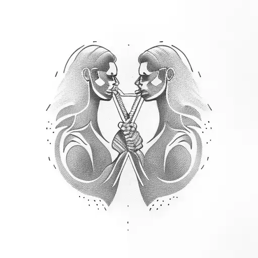 Salesperson Silhouette Flexing Bicep