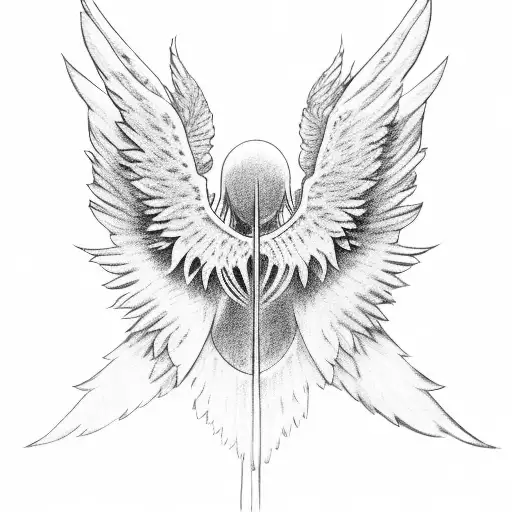 Angel With Bird-like Wings