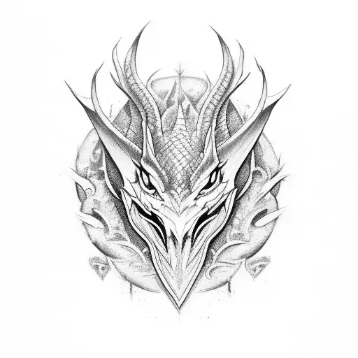 Jnion Jack With A Black Dragon Behind It