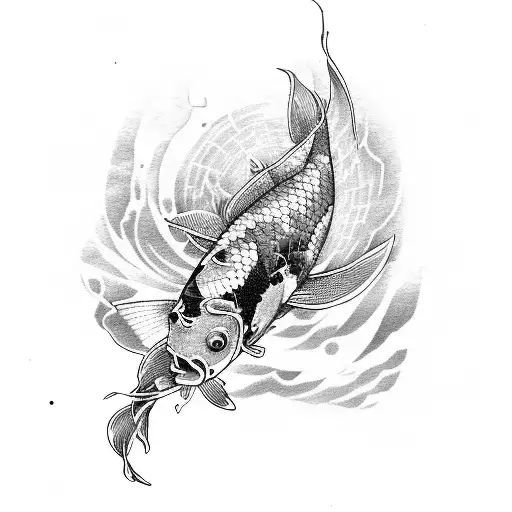 Japanese Koi Cyberpunk