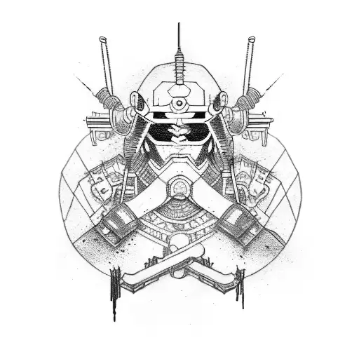 Japanese Cyberpunk Samurai Style