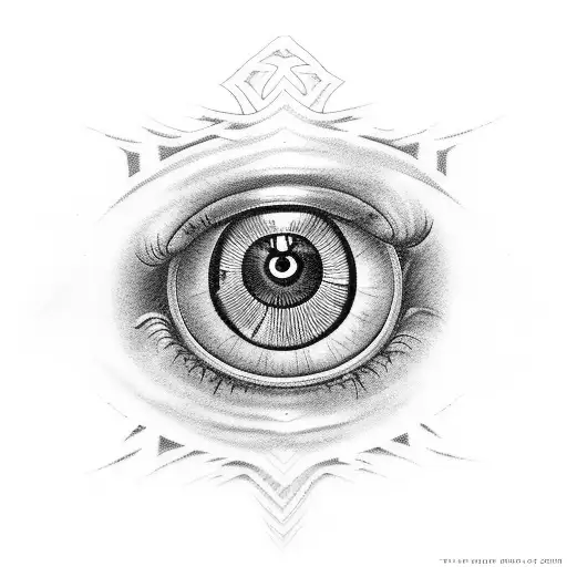 Evil Eye Tatto For Hand