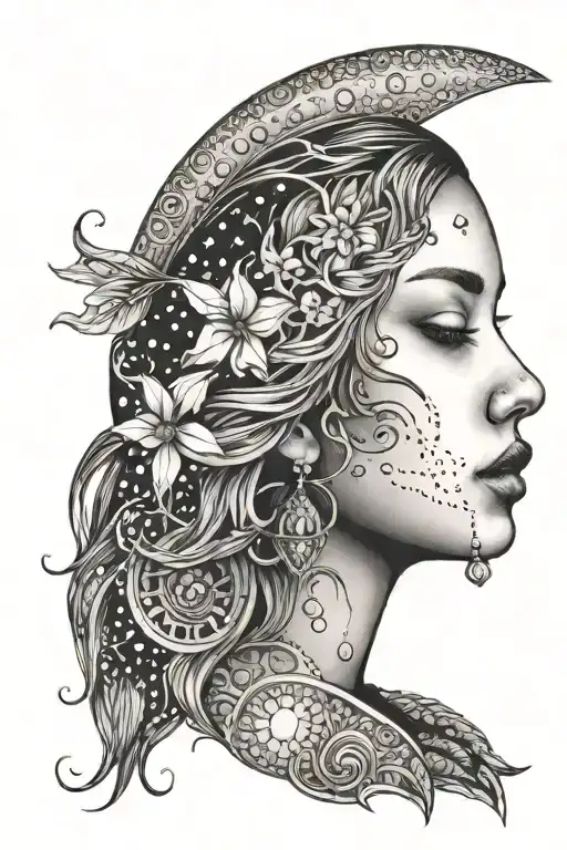 Mandal Moon With Girl