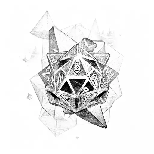 Dnd Dice Set Vertical Flow