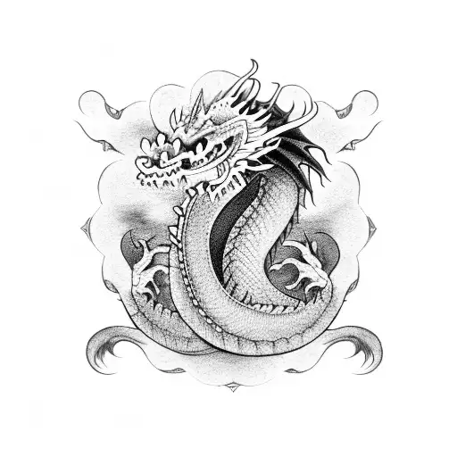 Dragon With Tamil Words