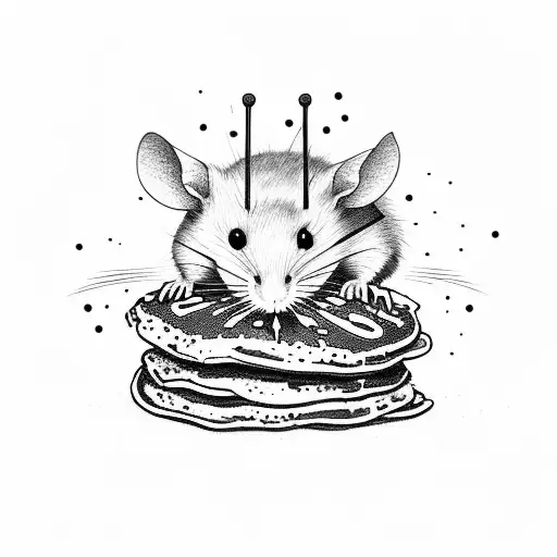 Rat Eating Pancakes With A Bb Gun