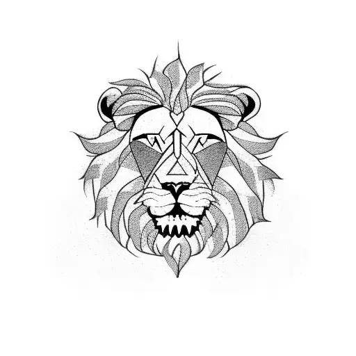 Lion With Puerto Rican Flag Draped Around It