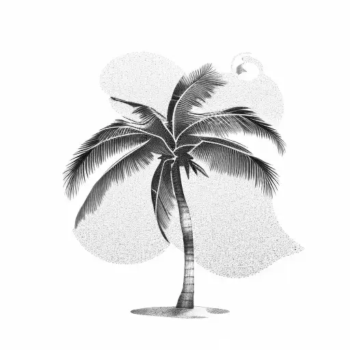 Palm Tree With Stella Writen In It
