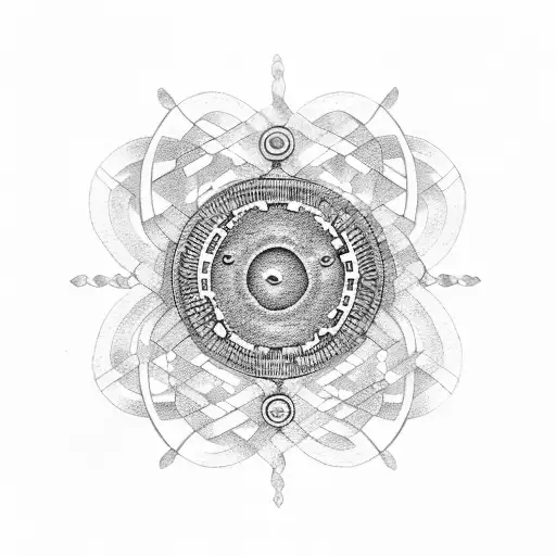 An Infinity Symbol Made Of Coffee Beans And Gears