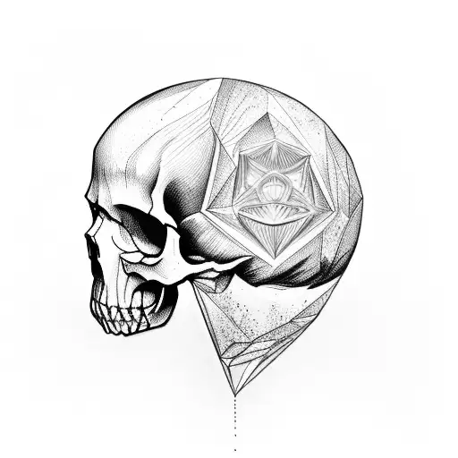 A Skull Inside A Prism
