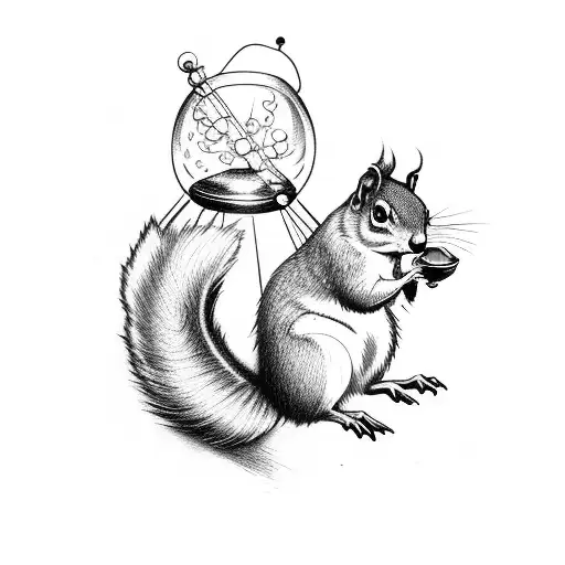 Squirrel In An Hourglass