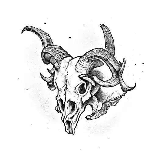 Ram Skull Rustic